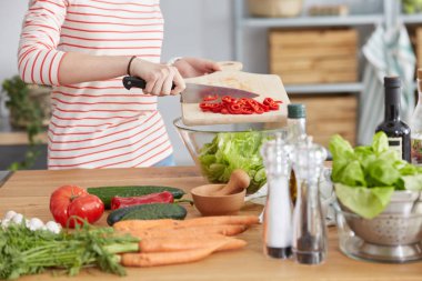 Dilimlenmiş biber Close-Up