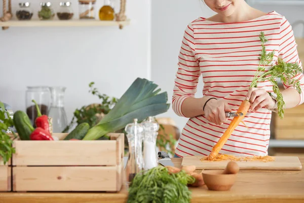 Soyma havuç yakın çekim