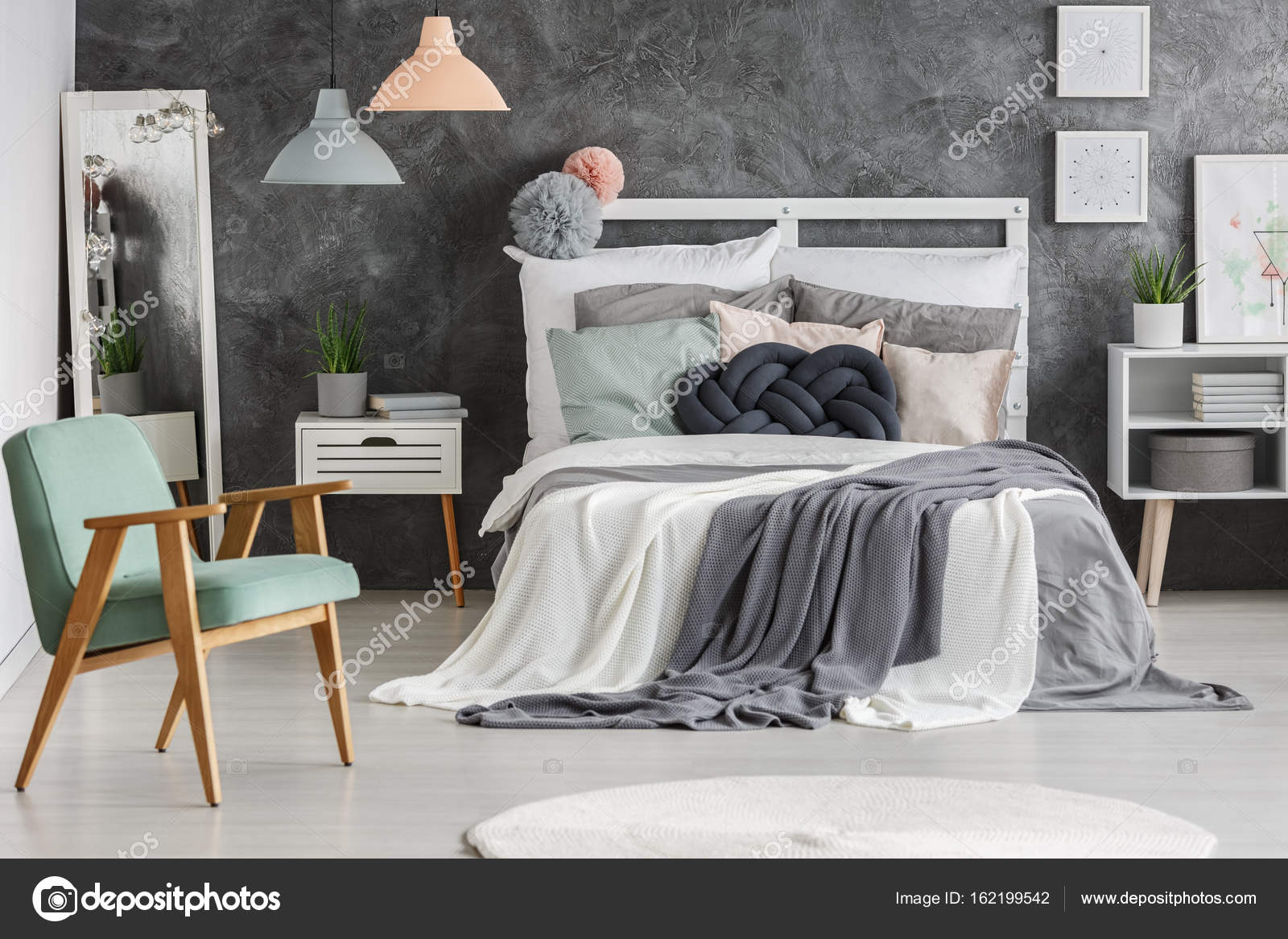 Bed With Messy Blankets Stock Photo C Photographee Eu