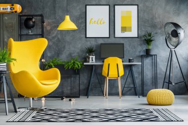 Resepsiyon ile modern retro studio