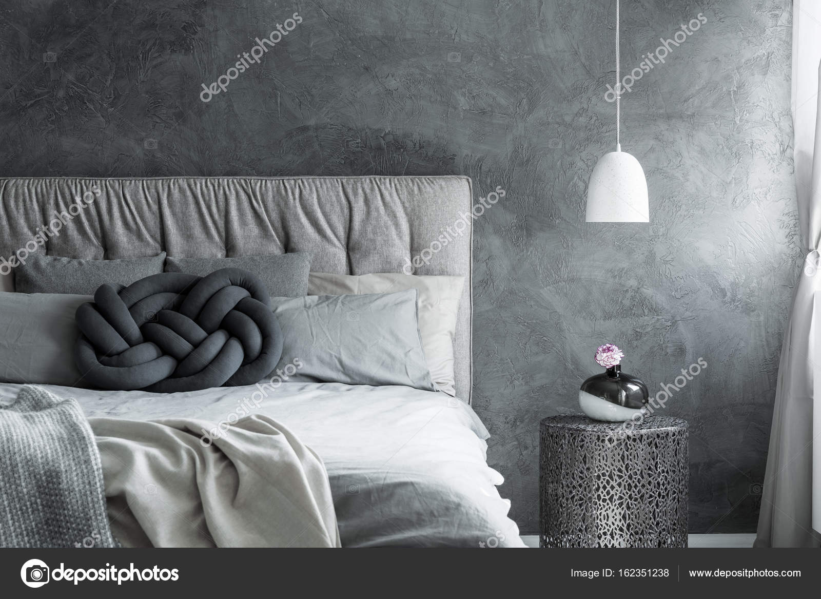 Bedroom With Diy Knot Cushion Stock Photo By C Photographee Eu