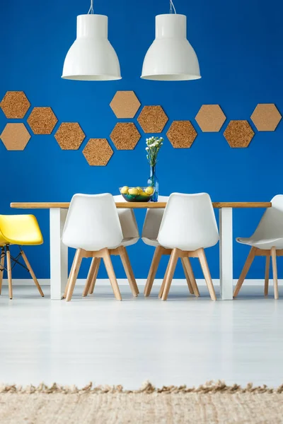 Eco dining room with cork — Stock Photo, Image