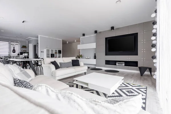 Obývací pokoj v luxusní bydlení — Stock fotografie