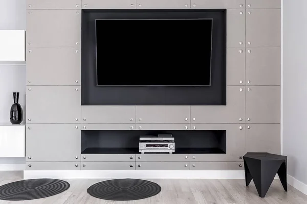 TV on wall — Stock Photo, Image