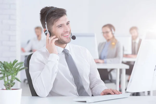 Representante de atendimento ao cliente — Fotografia de Stock