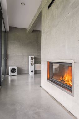 Modern bir duvar Bacada