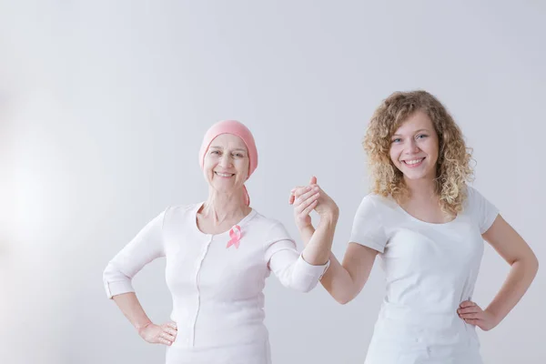 Batalla contra el cáncer de madre e hija —  Fotos de Stock