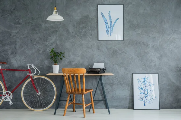 Potted plant on the desk — Stock Photo, Image