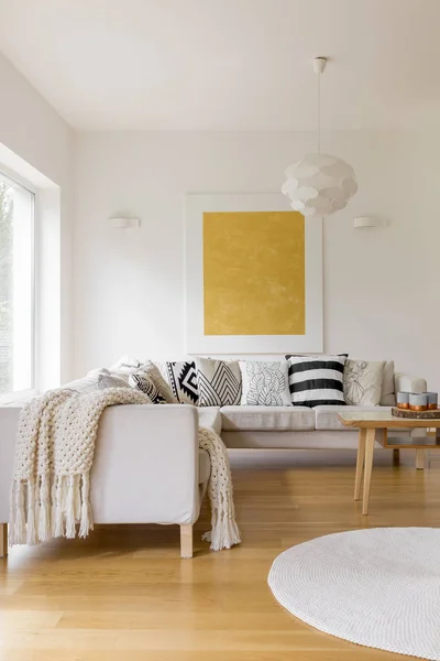 Hygge-Stil Wohnzimmer — Stockfoto