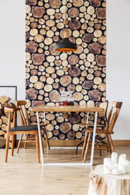 Günlük rustik dekoru ile çatı