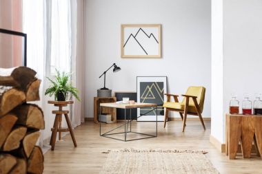 Modern oturma odası koltuk ile