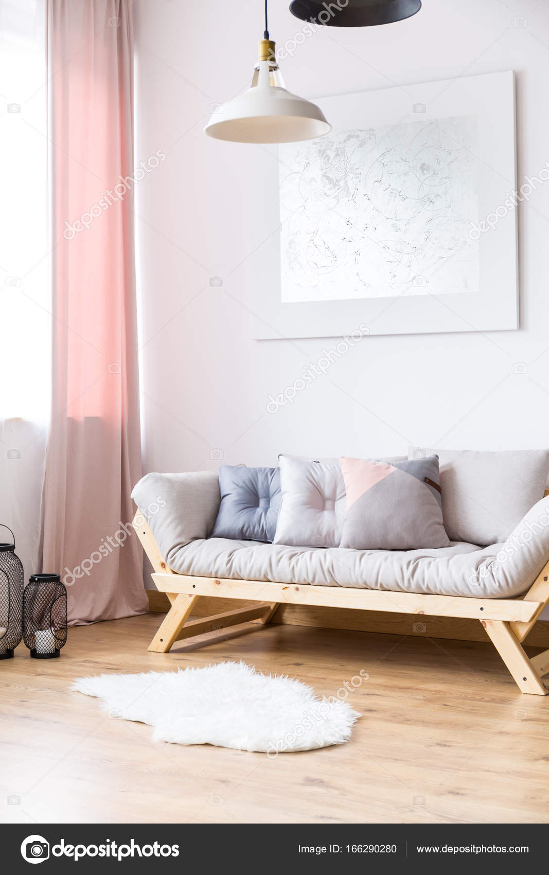 Woonkamer met zilveren schilderij — Stockfoto © photographee.eu ... Woonkamer met zilveren schilderij — Stockfoto © photographee.eu ...
