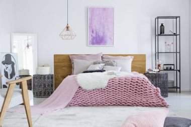 Model için tasarlanmış yatak odası