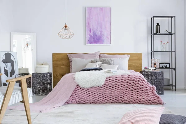 Bedroom designed for model — Stock Photo, Image