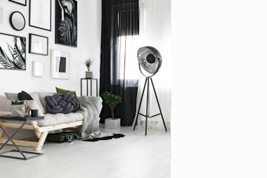 Beyaz salon fotoğrafı