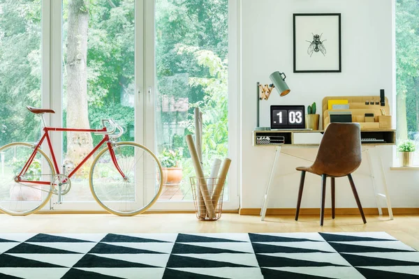 Open work area with view — Stock Photo, Image