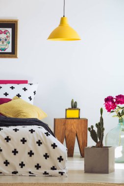 Şeker kafatası Meksika yatak odasında