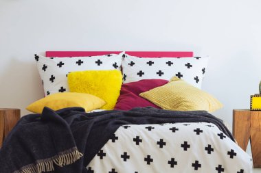 Mavi battaniye kral yatak var