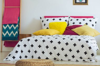 Örgülü kabarık Meksika yatak odası