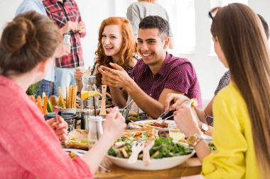 Vegan gıda parti konsept
