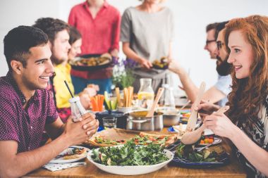 Parti catering vejetaryen çifte