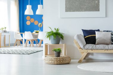 Çok fonksiyonlu daire bej kanepe