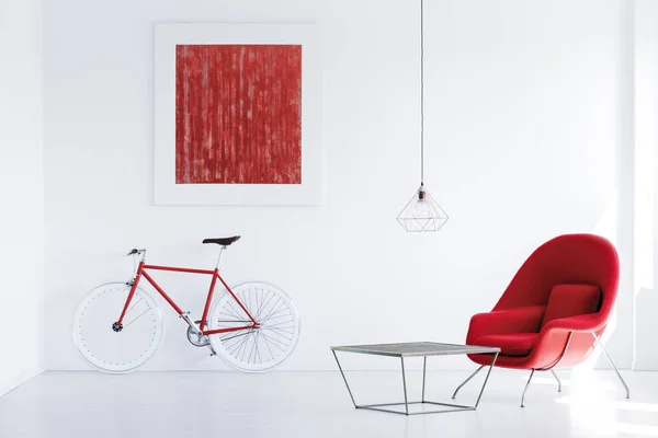 Red modern poster — Stock Photo, Image