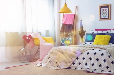 Şeker kafatası resim yatak odası