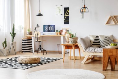 Geniş çalışma bölgesi kilim ile