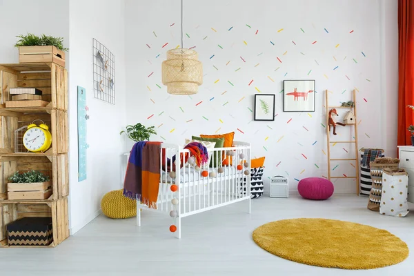 Scandinavische stijl kid's slaapkamer — Stockfoto