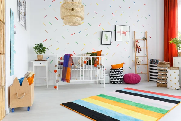 Camera da letto per bambini in stile scandinavo — Foto Stock
