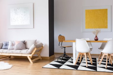 Zarif iç oturma odası