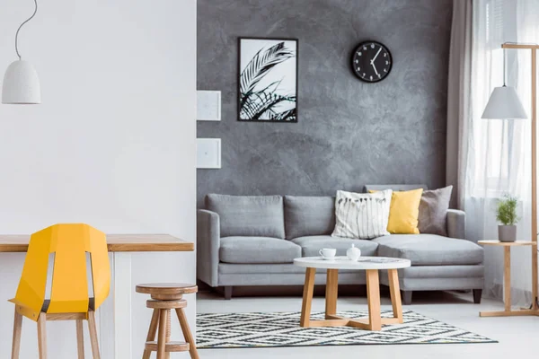 Minimální obývací pokoj interiér — Stock fotografie