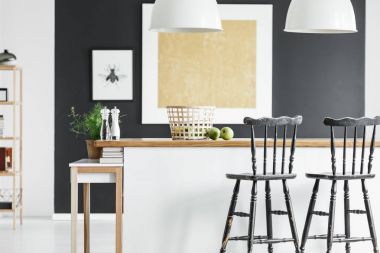 Kontrast renk mutfak iç