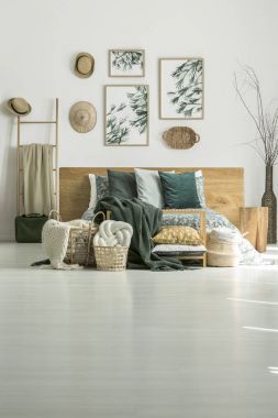 Şapka parlak yatak odası iç