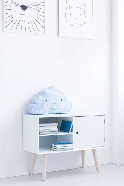 Cupboard with creative pillow — Stock Photo, Image