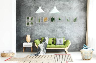 Ahşap Divan örme battaniye