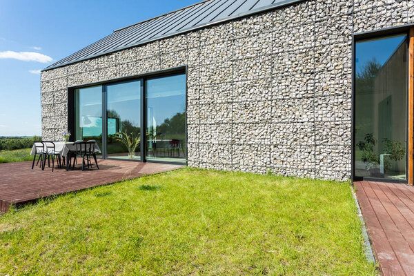 Modern stone country house