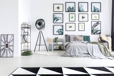 Stüdyo lamba yatak odasında