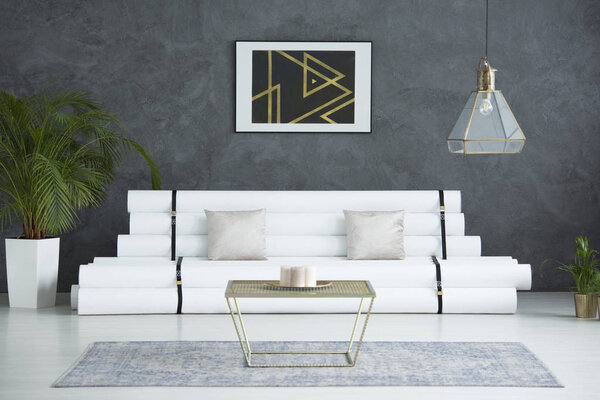 Poster with triangles