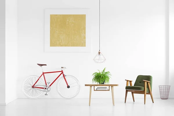 Living room with retro armchair — Stock Photo, Image