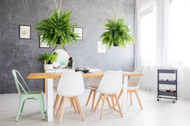 Yemek odasında ayna