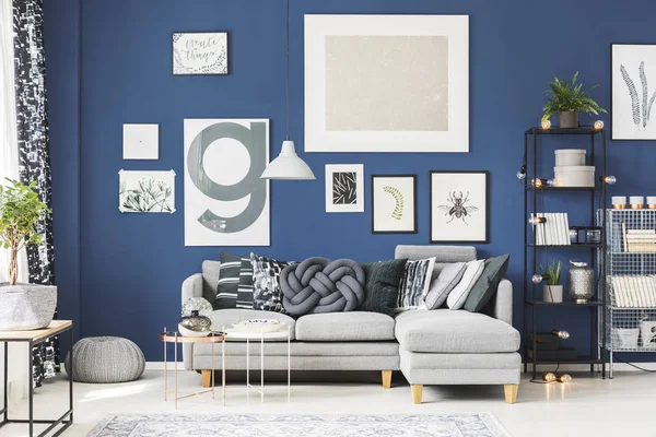 Gri düğüm yastık Divan