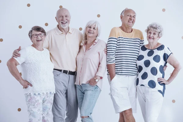 Senior mensen glimlachen — Stockfoto