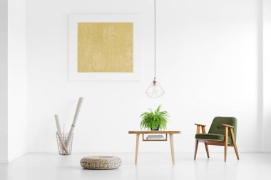 Vintage koltukta parlak iç