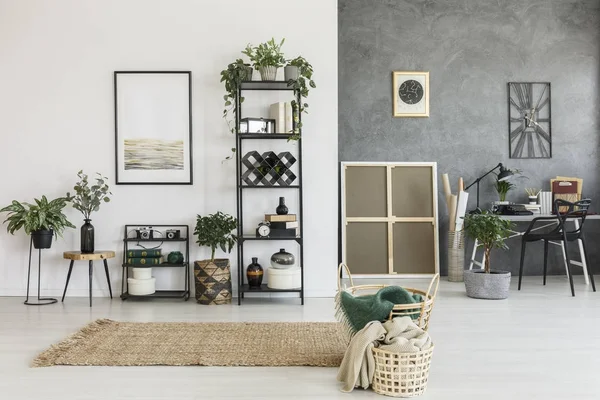 Brown carpet in living room — Stock Photo, Image