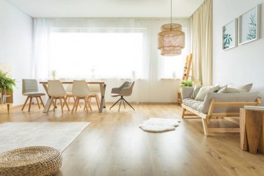 Çok fonksiyonlu yemek ve oturma odası