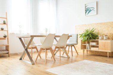 Şık iç yemek odası