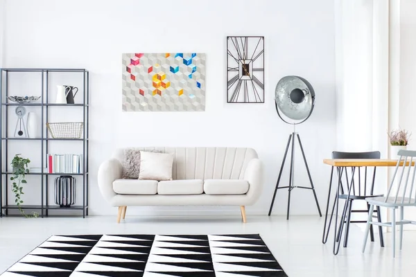 Interiér geometrické obývacího pokoje — Stock fotografie