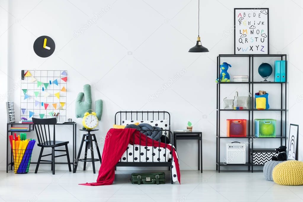 Colorful bedroom for child